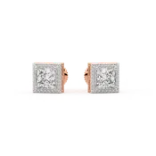 Princess Cut Diamond Stud Earrings