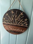 Decorative door hanger — Taylormadewoodworks