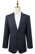 3 Piece Modern Fit Suit Set- Slate Blue