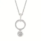 .09 Ctw. Diamond Circle Pendan
