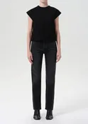 90’S Pinch Waist High Rise Straight Long in Radius