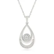 .05ctw Diamond Cluster Pendant