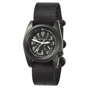Bertucci A-2S Ballista Men's Black Nylon Band Matte Black Quartz Dial Watch - 11086