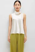 Barb Sleeveless Cowl Neck