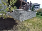 Burgundy Gray Wall Stone
