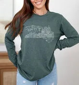 Anchorage Skyline Long Sleeve Tee