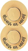 Always on Vacay Embroidered Sun Hat by Funky Junque