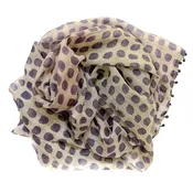 2637 Polka Dot Cotton Silk Scarf