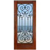 FD1LMonteCarlo - Mahogany Monte Carlo Exterior Door(1-3/4")