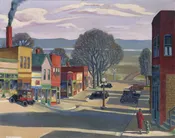 Main Street Parkville MO 1933 — PARKVILLE FRAME GALLERY
