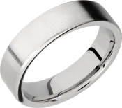 Cobalt chrome 6mm flat band