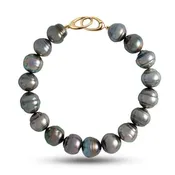 10.0-10.8 mm AA+/AAA Baroque Tahitian Pearl Bracelet