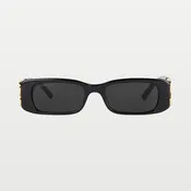 Balenciaga Dynasty Rectangle Sunglasses in Black