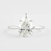 Michael Alan Jewelers-Minimalist Frame Solitaire (Pear)