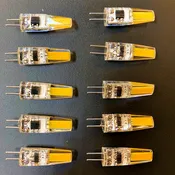 10 Pack 2W G4 LED Bi-Pin Bulbs