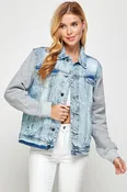 Cotton Hoody Boyfriend Denim Jackets