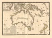 (Australia) Carte de L'Australie,