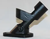 1" Heavy Duty Cast-Iron Bracket (Black)