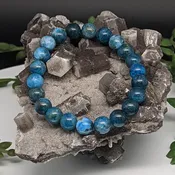Blue Apatite Bead Bracelets