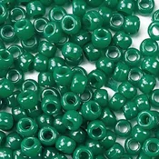 Agate Green Plastic Pony Beads 6 x 9mm, 500 beads