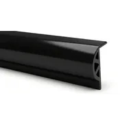 Black Marine Vinyl Dock Rubrail Trim Bumper: P-style