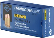 32 Auto PPU PPH32AF Pistol Ammo FMJ 71gr