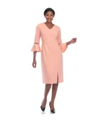 Mid-Sleeve Casual Dress