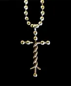 Large Bronze Cross Pendant — Discover Laminin