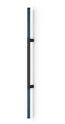 48" Ladder Pull Handle Matte Black Powder Coated Finish 304 Grade Stainless Steel Alloy with Rope Back to Back