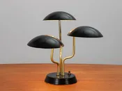 Black Three Shade Lamp by Gino Sarfatti — OAM