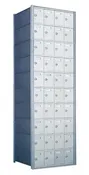 10 Doors High x 4 Doors (40 Tenants) 1700 Series Rear-Load Private Distribution Horizontal Mailbox in Anodized Aluminum Finish