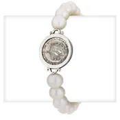 Diez Centavo Genuine Cuban Coin Bracelet in Sterling Silver (pre-1959)