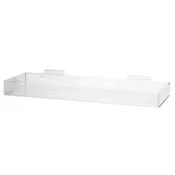 Acrylic slatwall tray 24″l x 8″w x 2.5″d