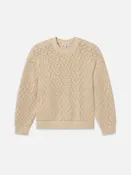 Crochet Sweater -- Light Stone