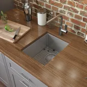 Ruvati 14-inch Undermount Bar Prep Sink 16 Gauge Rounded Corners Stainless Steel Single Bowl – RVH7114