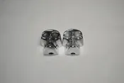 Skull Axle Caps Front Pair