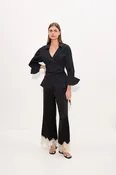 anya poplin wrap top