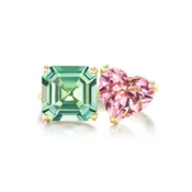 2-Stone Ring with Pink & Green Tourmaline - One of a Kind in 14K yellow gold, by Jane Taylor — jane taylor jewelry