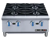 Blue Air BLHP24 Hot Plate, 4-Burner, 24" W, Natural Gas