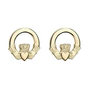 10k Gold Claddagh Earrings