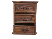 3 Drawer Rustic Nightstand