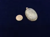 Vintage 925 Sterling Silver Pedant  oval shape 7412-1825