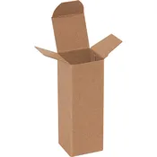 1 1/2 x 1 1/2 x 4" Kraft Reverse Tuck Folding Cartons (Case of 1000)