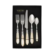 Aladdin Brilliant Ivory Five-Piece Place Setting, Set of 4
