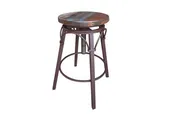 Antique Style Multicolor Adjustable Swivel Stool