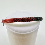 Orange and Black Crystal Bangle Bracelet — Leonard Jewelry