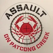 STICKER - 4" Round Assault on Patcong Creek Logo