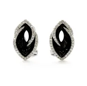 Black & Diamond Earrings