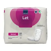 Abena Let Normal Bladder Booster Pads - Lightweight, Breathable Protection (5.5" x 15", 500 mL, 34/Bag)
