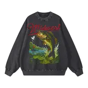 Midwest Bass Crewneck - Black - UNDERGROUND